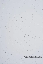 1 meetri laiune Artic White Sparkle Gloss PVC seinapaneel