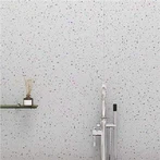 Valge sädelev PVC seinakate